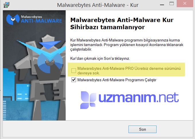 Malwarebytes anti-malware kur