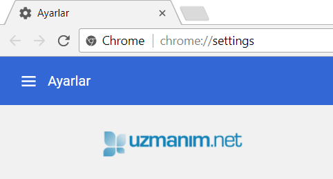 Chrome sıfırlama - gelişmiş ayarları göster