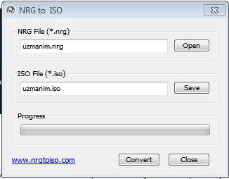 NRG ISO çevirme
