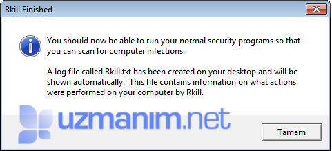 RKill nedir? RKill nasıl kullanılır? Malware taraması sonu
